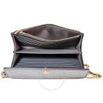 Túi Đeo Chéo Tory Burch Robinson Embossed Chain Wallet Màu Đen