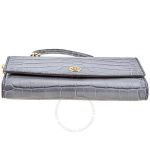 Túi Đeo Chéo Tory Burch Robinson Embossed Chain Wallet Màu Đen