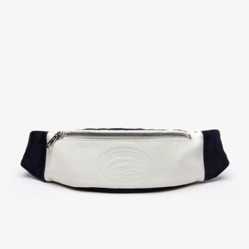 Túi Lacoste Men's L.12.12 Cuir Embossed Lettering Bicolour Fanny Pack