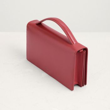 Túi Xách Tay Pedro Embellished Leather Travel PW4-36500004 Màu Đỏ