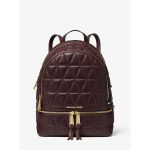Balo Michael Kors MK Rhea Medium Quilted Leather Backpack Màu Nâu Tím