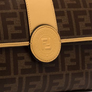Túi Đeo Chéo Fendi Double F Logo Shoulder Bag Brown Màu Nâu