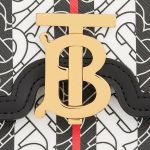 Túi Đeo Chéo Burberry Small Monogram Stripe E-Canvas Tb Bag Màu Nâu