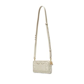 Túi Đeo Chéo Marc Jacobs The Quilted Softshot Crossbody Bag Size Mini Màu Trắng