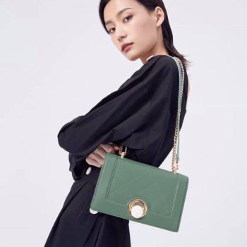 Túi Đeo Vai Pedro Quilted Shoulder Bag PW2-76390043 Màu Xanh Ngọc