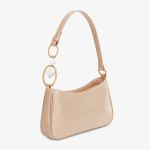 Túi Đeo Vai Pedro Acrylic Embellished Croc Effect PW2-75060035 Màu Hồng Nude