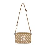 Túi Đeo Chéo MLB Jacquard Monogram Mini Cross Bag New York Yankees 32BGDM111-50B Màu Nâu