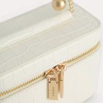 Túi Đeo Chéo Pedro Textured Leather Vanity Case PW4-65940023 Màu Trắng