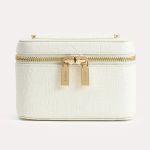 Túi Đeo Chéo Pedro Textured Leather Vanity Case PW4-65940023 Màu Trắng