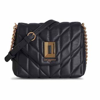 Túi Xách Karl Lagerfeld Lafayette Quilted Leather Crossbody Bag Màu Đen