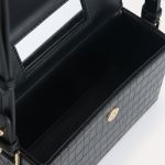 Túi Đeo Vai Pedro Croc-Effect Boxy Shoulder Bag PW2-75210105 Màu Đen