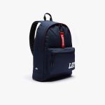 Balo Lacoste Men’s Neocroc L27 Lettered Canvas Backpack Màu Xanh Navy