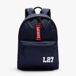 Balo Lacoste Men’s Neocroc L27 Lettered Canvas Backpack Màu Xanh Navy