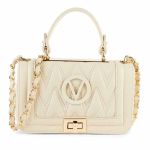 Túi Xách Valentino Women's Beatriz Quilted Chevron Leather Shoulder Bag Milk In White Màu Trắng