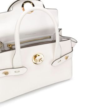 Túi Cầm Tay Michael Kors MK Small Carmen Tote Bag Màu Trắng