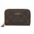 Ví Nữ Coach Zip Around Coin Case In Signature Canvas Màu Nâu
