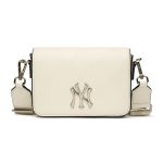 Túi Đeo Chéo MLB Monogram Diamond Embo Mini Crossbody Bag New York Yankees 3ACRS041N-50CRS Màu Trắng