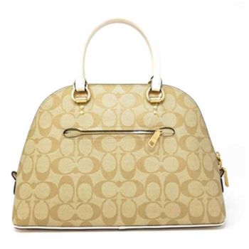 Túi Xách Coach Womens Katy Satchel in Crossgrain Leather Light Khaki - Chalk Màu Nâu Nhạt