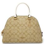 Túi Xách Coach Womens Katy Satchel in Crossgrain Leather Light Khaki - Chalk Màu Nâu Nhạt