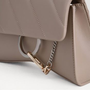 Túi Đeo Chéo Pedro Qulited Top Handle Bag PW2-55060014-14 Màu Nâu Sẫm