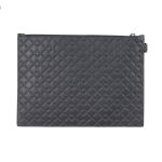 Ví Nam Versace First Line Silver Medusa Head Leather Clutch Large DP85102 DVBRF D41E Màu Đen