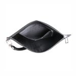 Ví Nam Versace First Line Silver Medusa Head Leather Clutch Large DP85102 DVBRF D41E Màu Đen