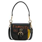 Túi Xách Coach X Jean-michel Basquiat Kleo Shoulder Bag 17 Limited Edition Black Multi Màu Đen