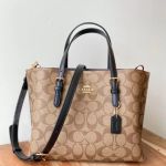 Túi Tote Coach Mollie Tote 25 In Signature Canvas Màu Nâu Be