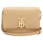 Túi Đeo Chéo Burberry TB Monogram Small Grained-Leather Cross-Body Bag Womens Màu Be