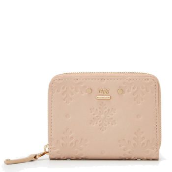 Ví Lyn Snowy Zip Short Wallets LL21WWF005 Màu Nâu Nhạt