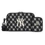 Túi Đeo Chéo MLB Monogram Jacquard Mini Crossbody Bag New York Yankees 3ACRS022N-50BKS Màu Đen