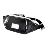 Túi Đeo Chéo Nam Coach C6651 Track Belt Bag In Signature Canvas In Charcoal Chalk Màu Đen Trắng