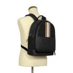 Balo Nam Coach Thompson Backpack In Signature Jacquard With Varsity Stripe C5389 Màu Đen