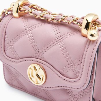 Túi Đeo Chéo Lyn Harper Coin Purse With Chain Wallets LL22CWF060 Màu Hồng