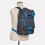 Balo Nam Coach Track Backpack C53020 Màu Xám Xanh