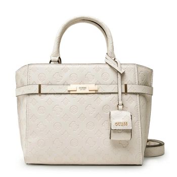 Túi Tote Guess Bea Society Màu Trắng