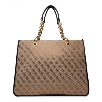 Túi Tote Guess Aileen Handbag HWAILE_P1404_BLA-DIS Màu Nâu