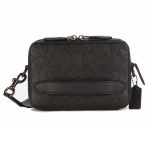 Túi Đeo Chéo Nam Coach Men's Black Charter Cross Body Bag In Signature Leather Màu Đen