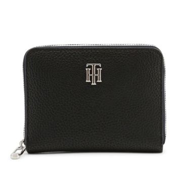 Ví Nữ Tommy Hilfiger  Leather Wallet AW0AW12021 Nero Màu Đen