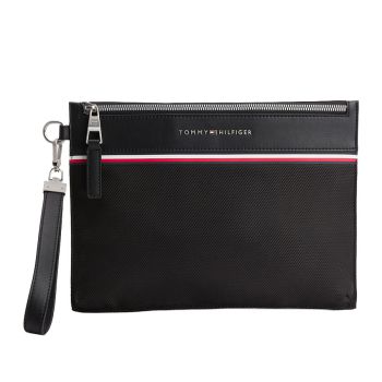 Túi Cầm Tay Tommy Hilfiger Pochette Clutch Bag AM0AM09376 Màu Đen