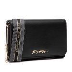 Túi Đeo Chéo Tommy Hilfiger Iconic Tommy Crossbody Bag AW0AW10956 Màu Đen