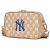 Túi Đeo Chéo MLB Monogram Jacquard Mini Crossbody Bag New York Yankees 3ACRS022N-50BGD Màu Nâu Be Size 18