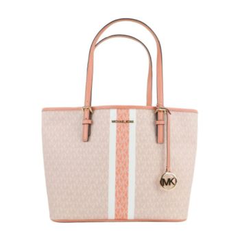 Túi Tote Michael Kors MK Carryall Jet Set Travel Md Sherbert Leather Tote 88020 Màu Hồng
