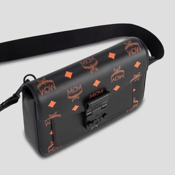 Túi Đeo Chéo MCM Color Splash Logo Crossbody MMRBASX05O9001 Màu Đen