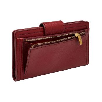 Ví Da Nữ Fossil Logan Clutch SL7830627 Màu Đỏ