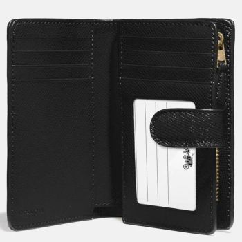 Ví Nữ Coach Medium Corner Zip Wallet F11484 Màu Đen