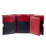 Ví Nam Tommy Hilfiger Men's Genuine Leather Slim Trifold Wallet With ID Window Phối Màu