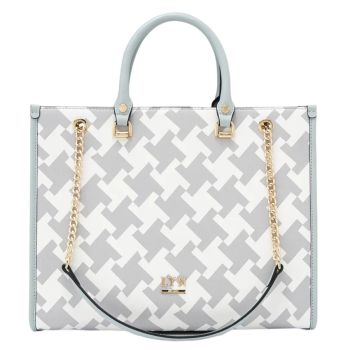 Túi Xách Tay Lyn Dover Tote Bags LL22WBF276 Màu Xám Trắng