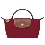 Túi Xách Longchamp Le Pliage Original Pouch With Handle 34175089P59 Màu Đỏ Nâu