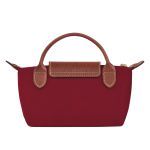 Túi Xách Longchamp Le Pliage Original Pouch With Handle 34175089P59 Màu Đỏ Nâu
